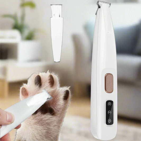 BrightTrim™ Pro LED Dog Paw & Hair Trimmer - Waterproof, Wide Blade, Precision Grooming - IVY DUCK